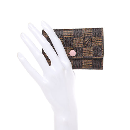 Louis Vuitton Damier Ebene Multicles 6 Key Holder Rose Ballerine 2 of 12