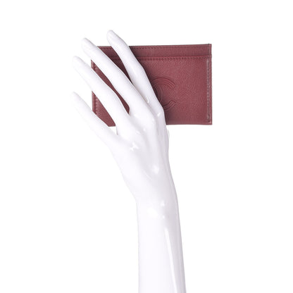 Chanel Grained Calfskin CC Card Holder Dark Red 2 of 8