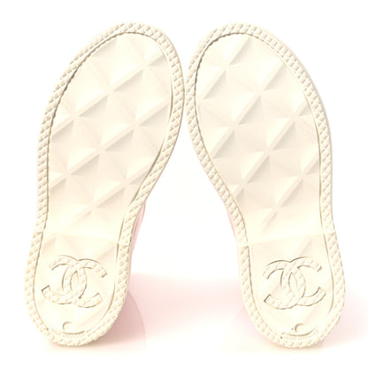 Chanel Caoutchouk CC High Boots 36 Light Pink White 6 of 11