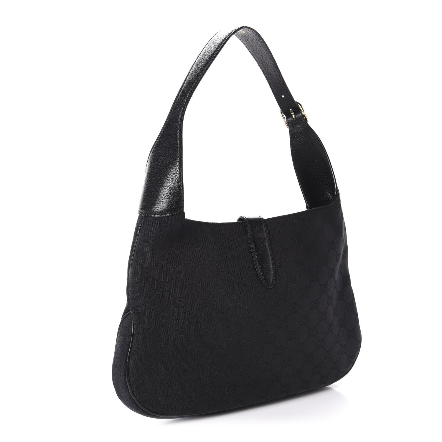 Gucci Monogram Small Jackie O Hobo Black 3 of 10