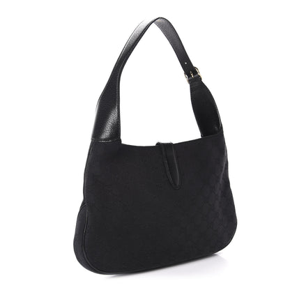 Gucci Monogram Small Jackie O Hobo Black 3 of 10