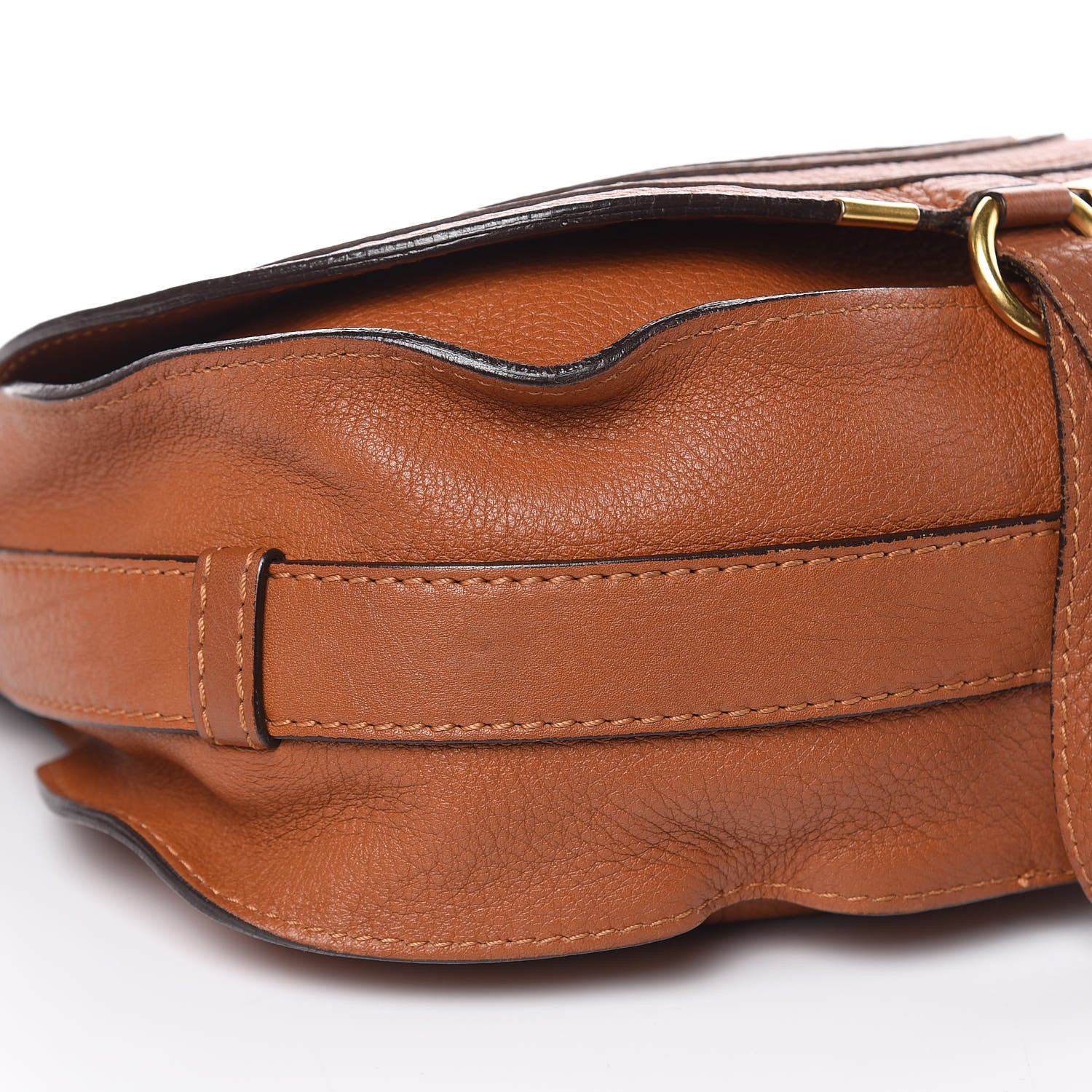 Chloe Calfskin Medium Marcie Round Crossbody Bag Tan 8 of 14