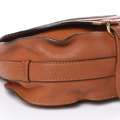 Chloe Calfskin Medium Marcie Round Crossbody Bag Tan 8 of 14