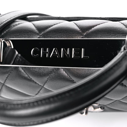 Chanel Lambskin Quilted Small Trendy CC Dual Handle Flap Bag Black 9 of 14