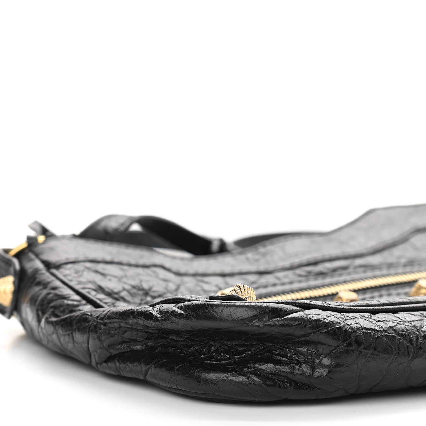 Agneau Giant 12 Gold Hardware Hip Black