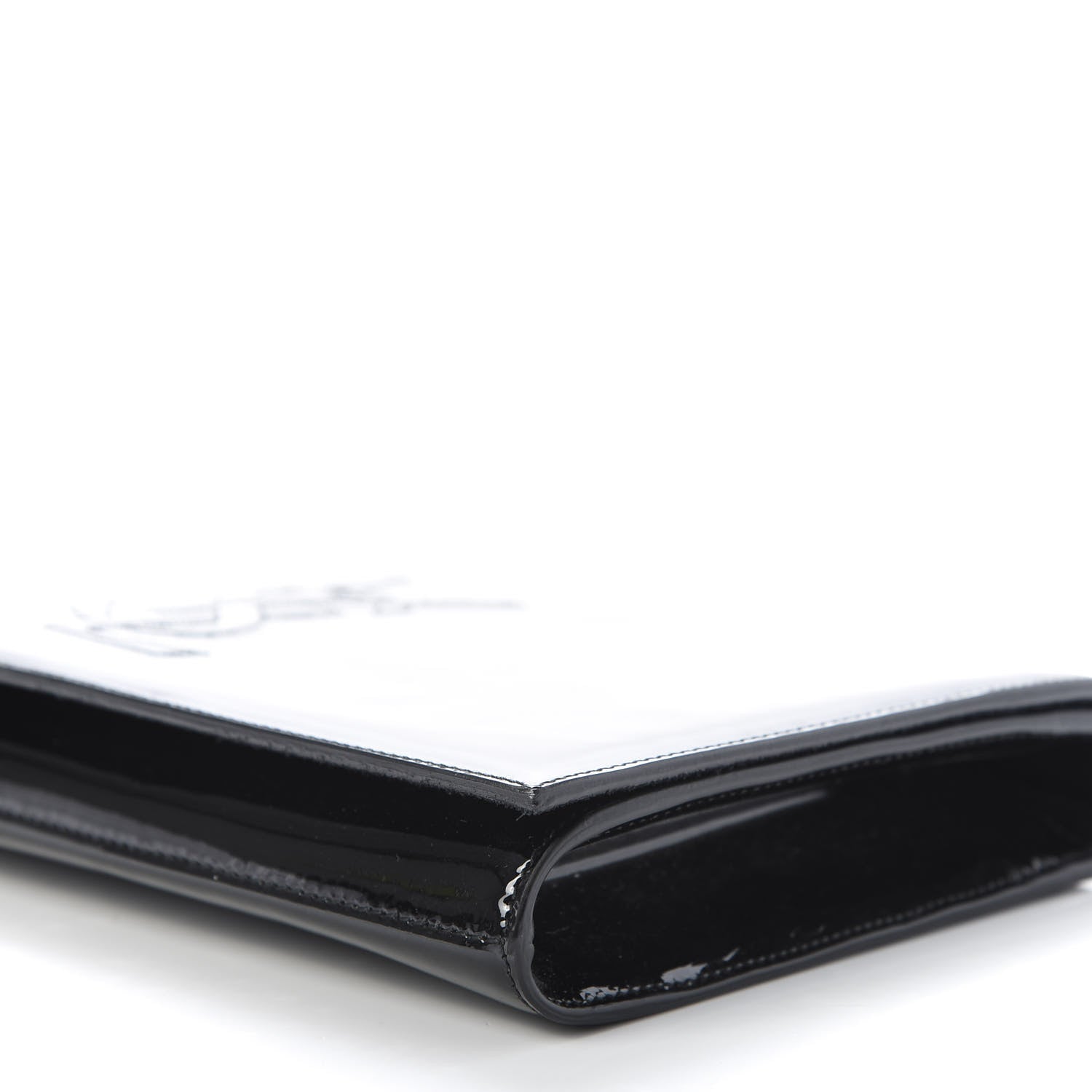Saint Laurent Patent Monogram Large Belle De Jour Clutch Black 7 of 9