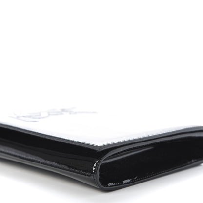 Saint Laurent Patent Monogram Large Belle De Jour Clutch Black 7 of 9