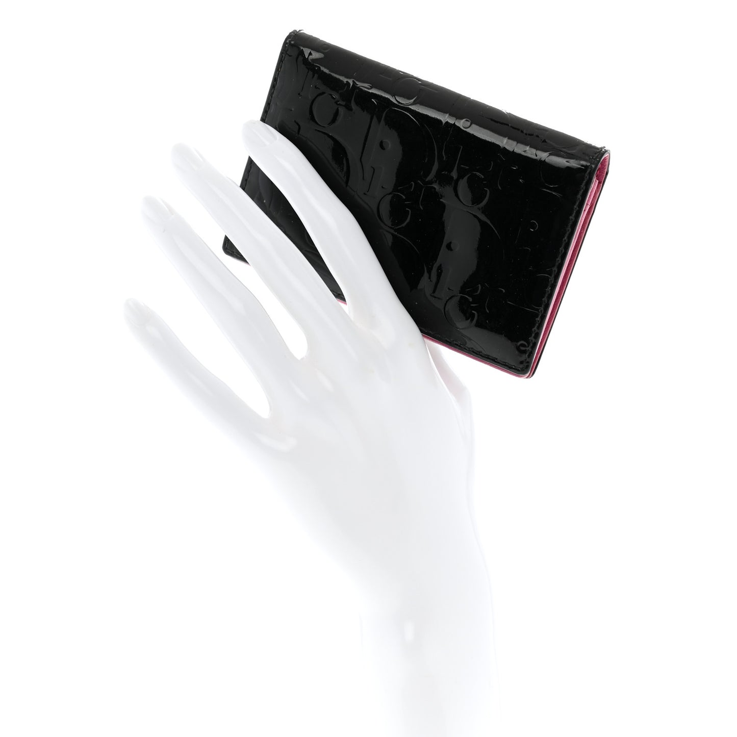Patent Ultimate Card Holder Black Pink