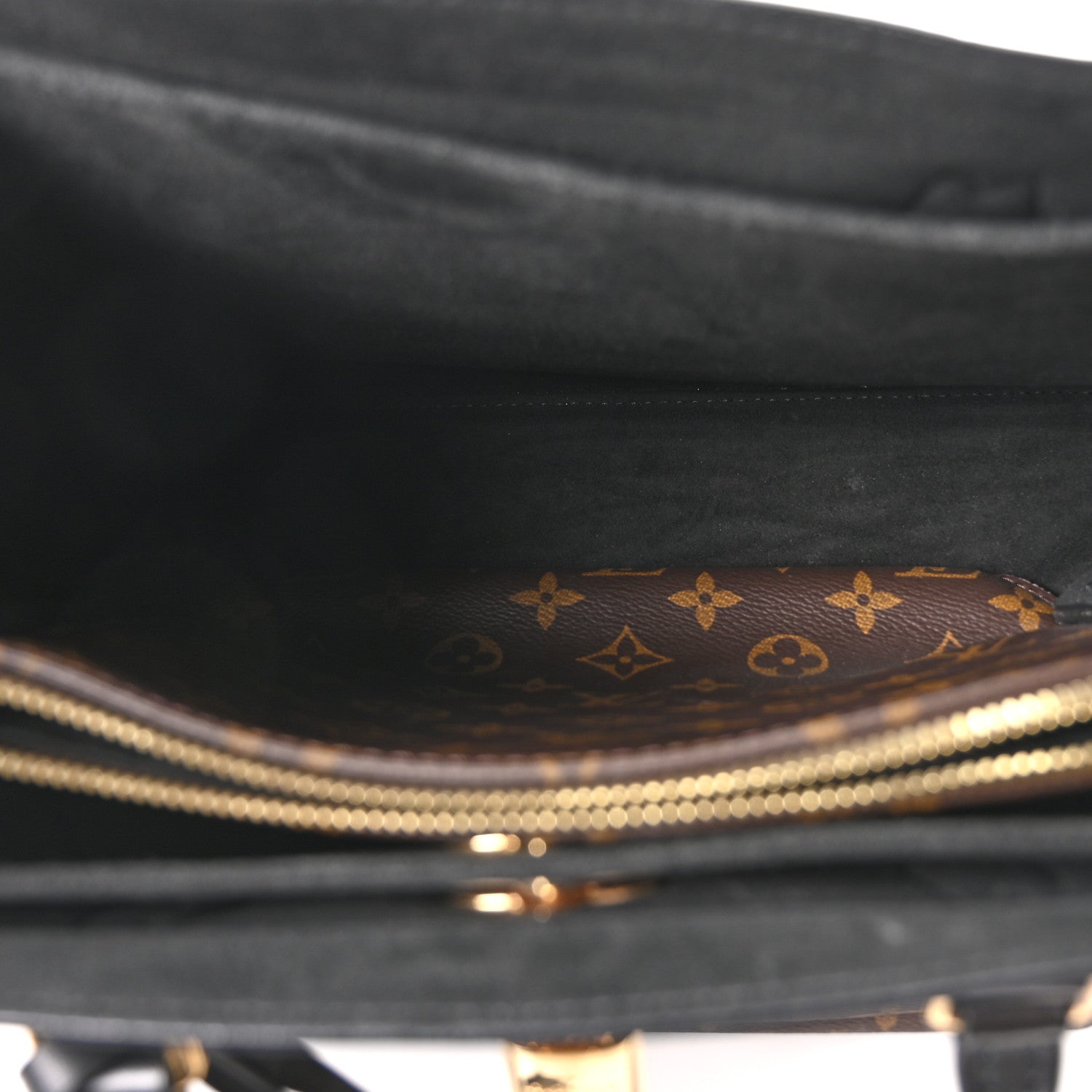 Louis Vuitton Monogram Flower Tote Black 8 of 17