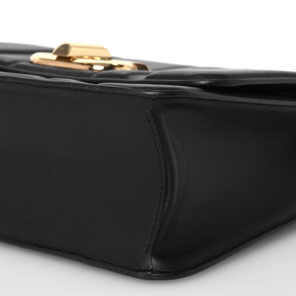 Salvatore Ferragamo Calfskin Quilted Medium New Gancini Shoulder Bag Black 10 of 13