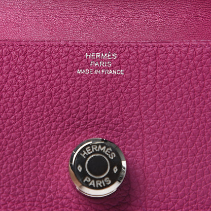 Hermes Togo Dogon Card Case Rose Pourpre 5 of 9