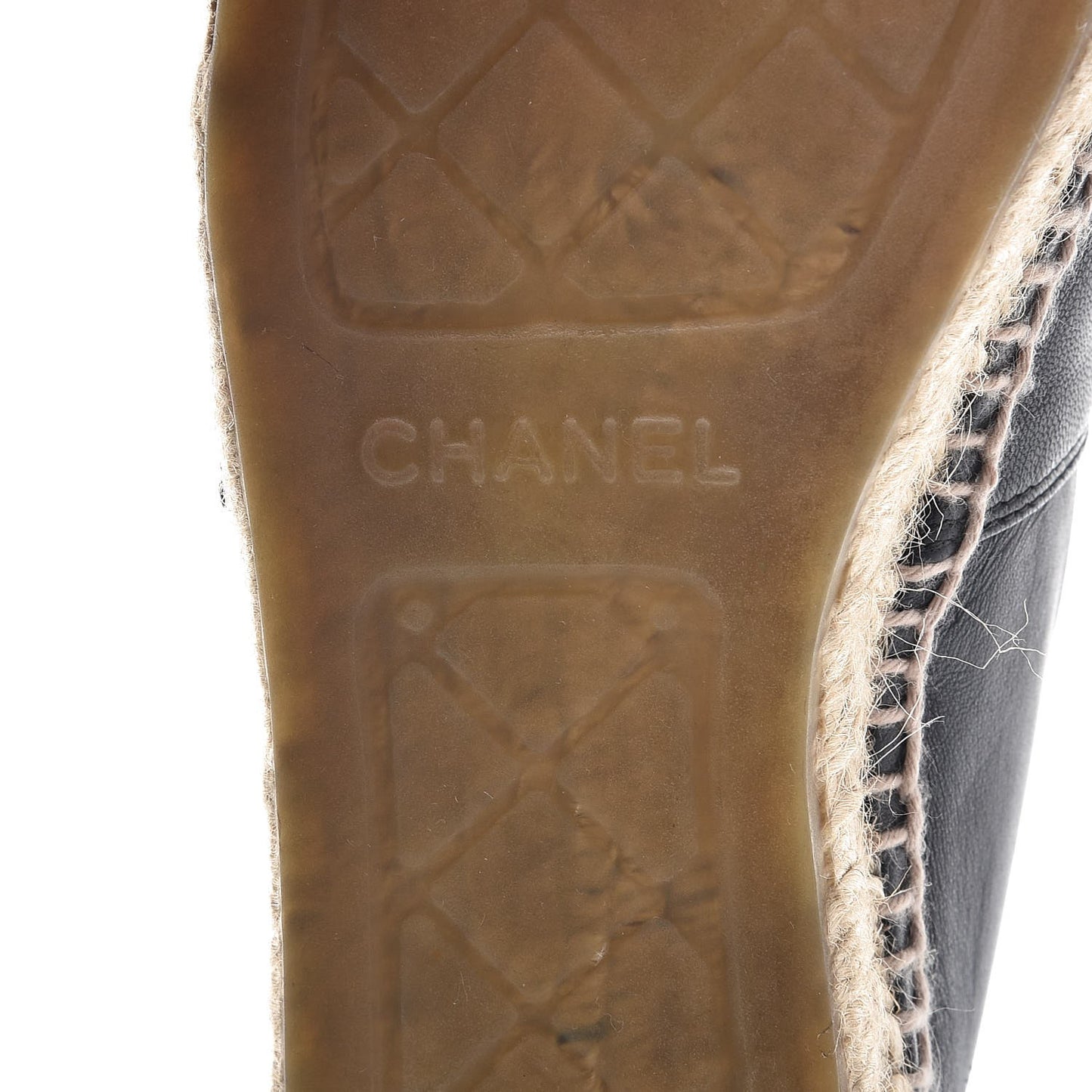 Lambskin CC Espadrilles 38 Black