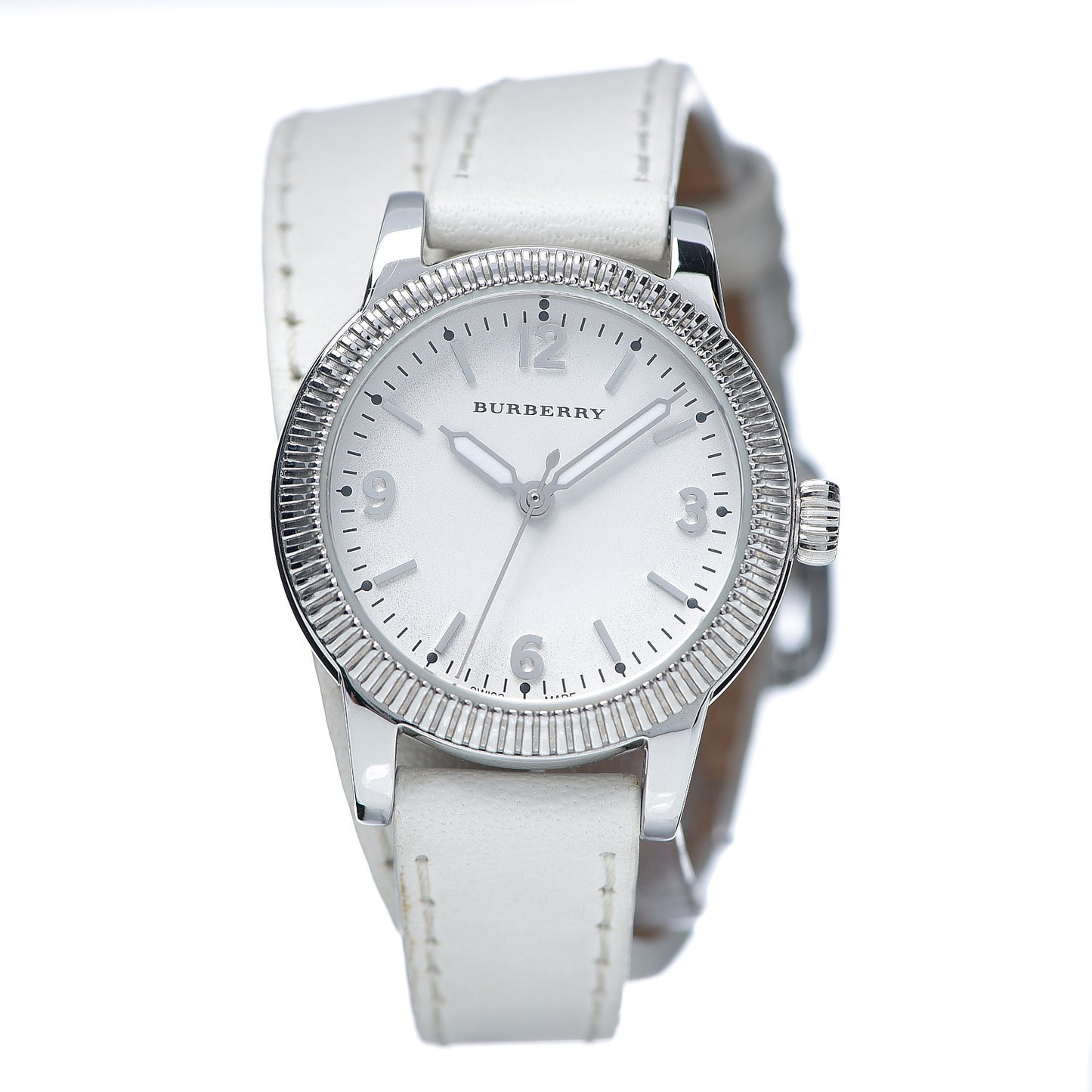 Stainless Steel Calfskin 30mm Double Wrap Quartz Watch BU7846