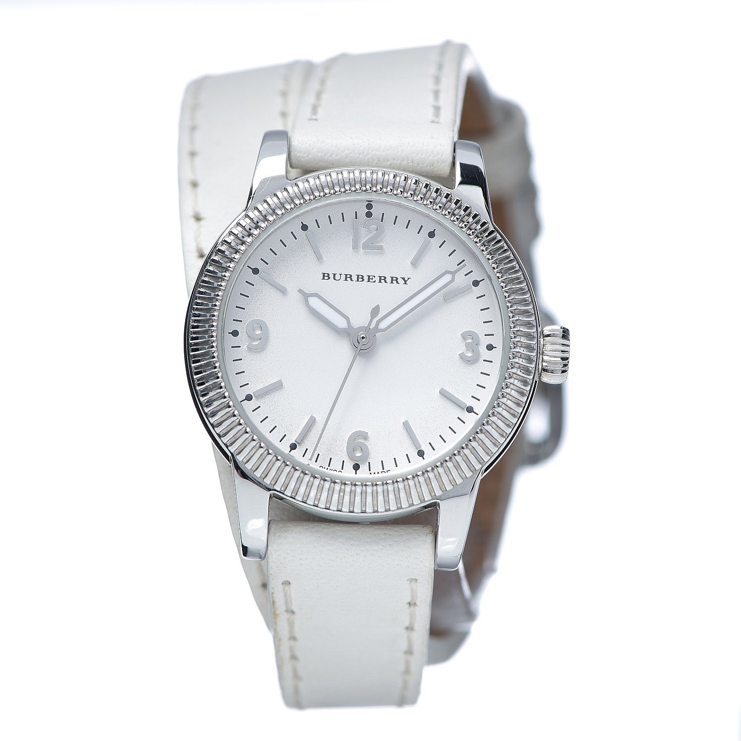 Burberry Stainless Steel Calfskin 30mm Double Wrap Quartz Watch BU7846 1 of 6