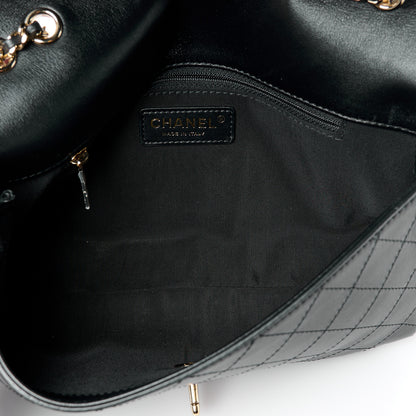 Chanel Calfskin Stitched CC Case Flap Bag Black 5 of 11