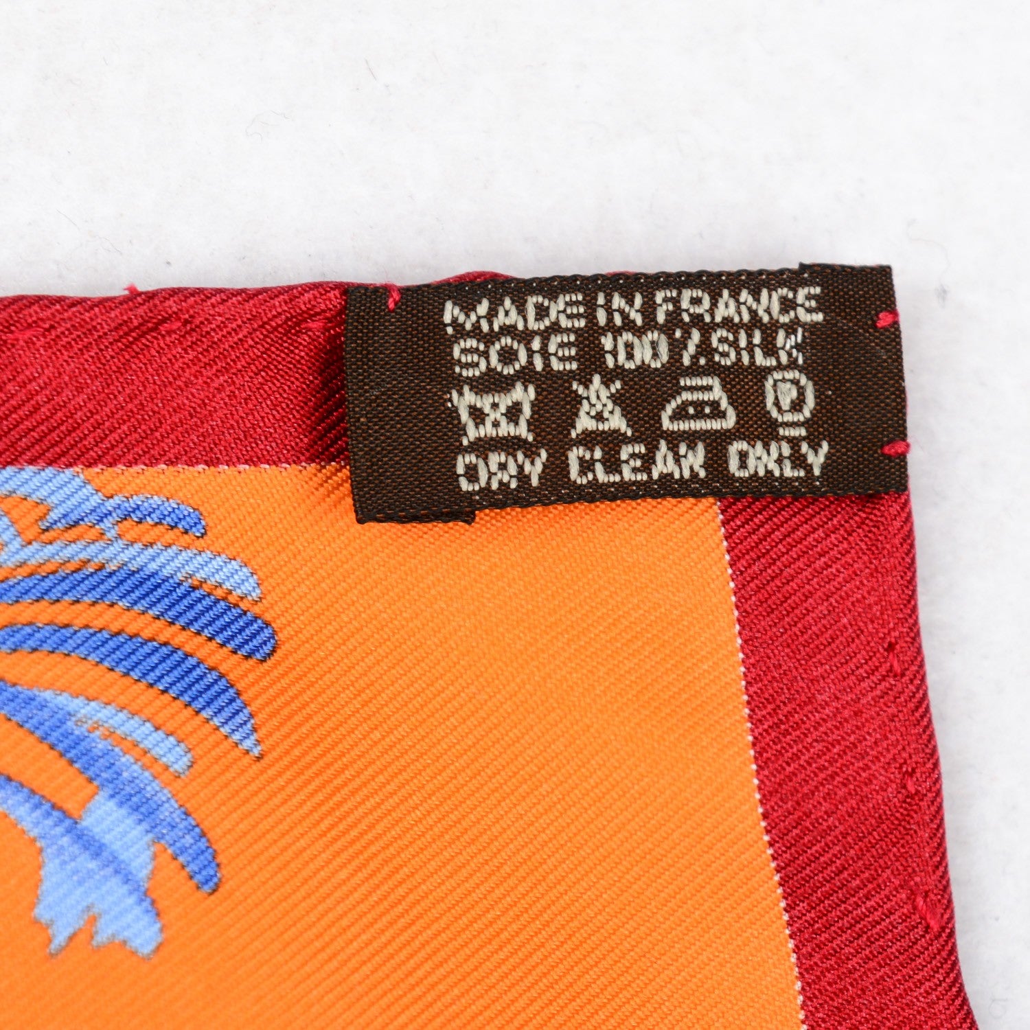 Hermes Silk Les Tigreaux Pocket Square 5 of 5