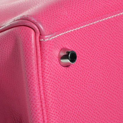 Hermes Epsom Candy Kelly Retourne 35 Rose Tyrien Rubis 15 of 26