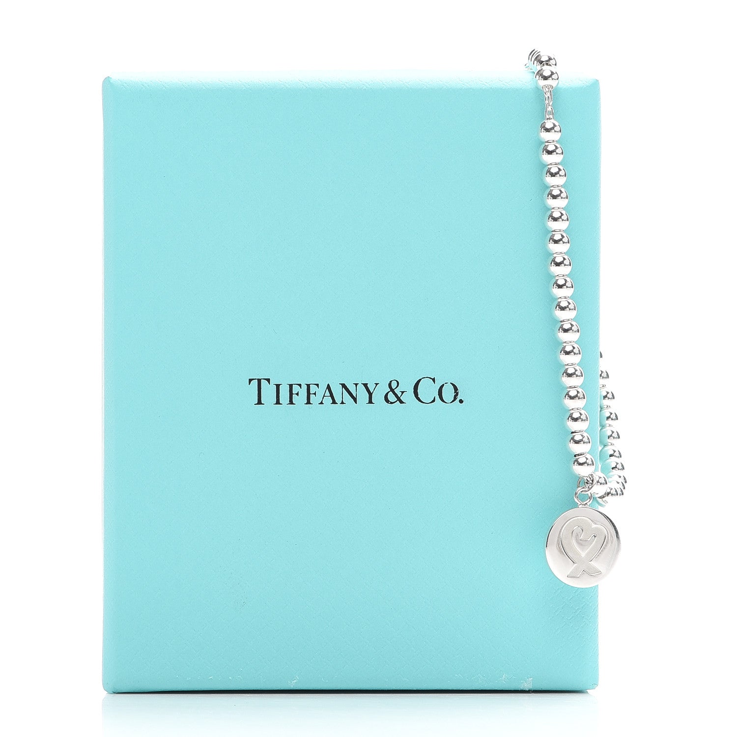 Tiffany Sterling Silver 4mm Paloma Picasso Loving Heart Tag Bead Bracelet 5 of 5