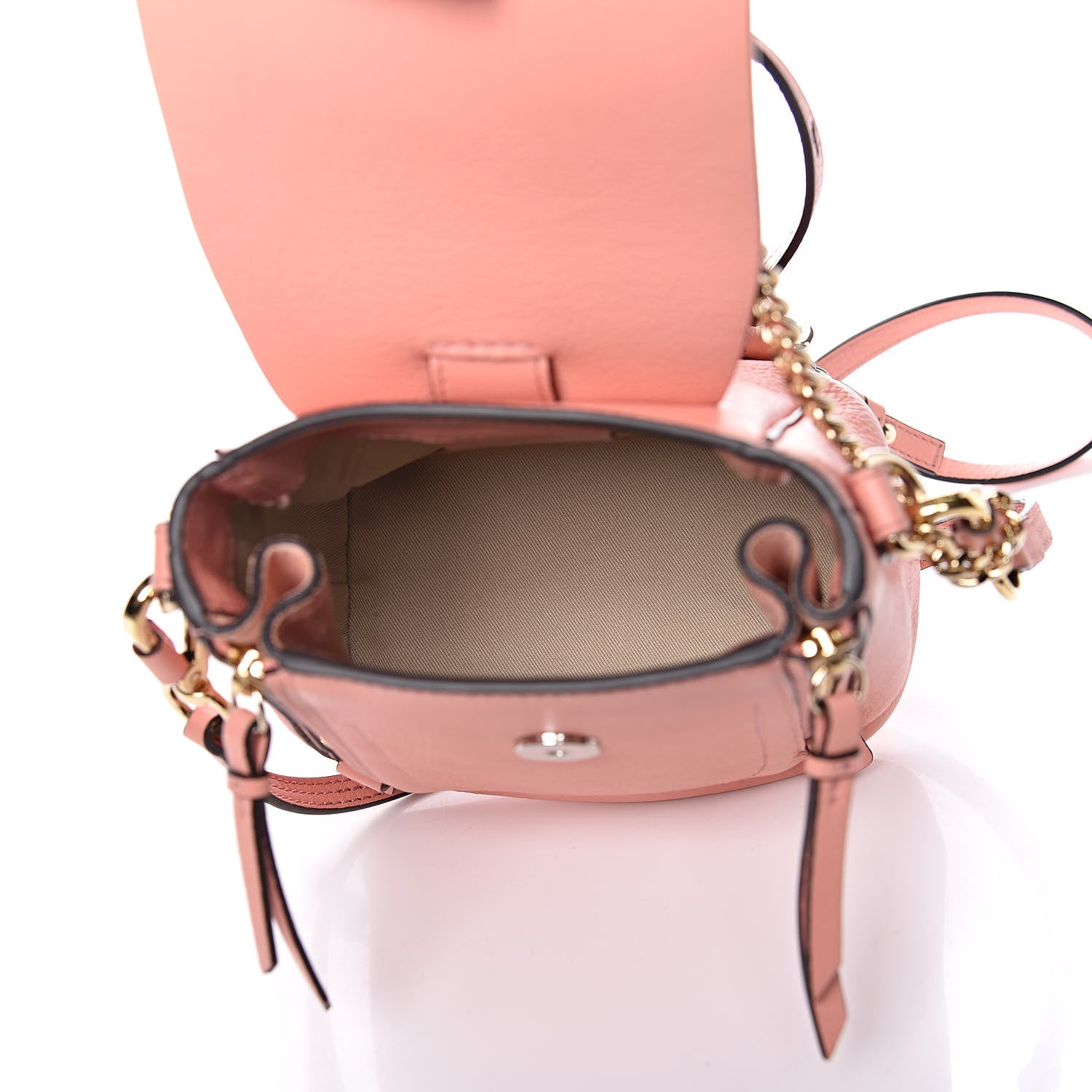 Chloe Suede Calfskin Mini Faye Backpack Ideal Blush 5 of 13
