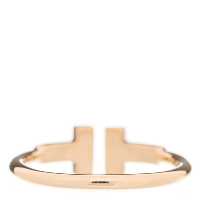 Tiffany 18K Rose Gold Diamond T Wire Ring 50 5.5 2 of 2