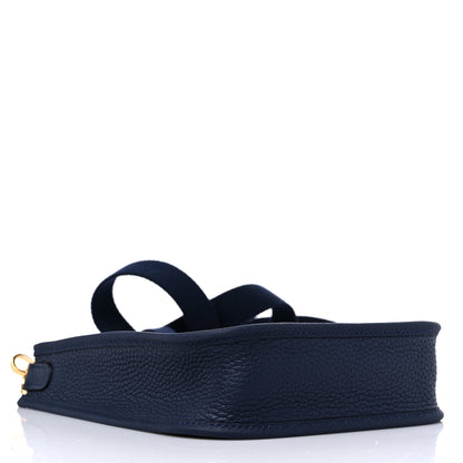 Hermes Taurillon Clemence Amazone Evelyne TPM Bleu Nuit Bleu Indigo 4 of 10
