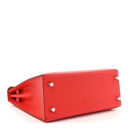 Hermes Epsom Kelly Sellier 25 Rouge Casaque 4 of 10