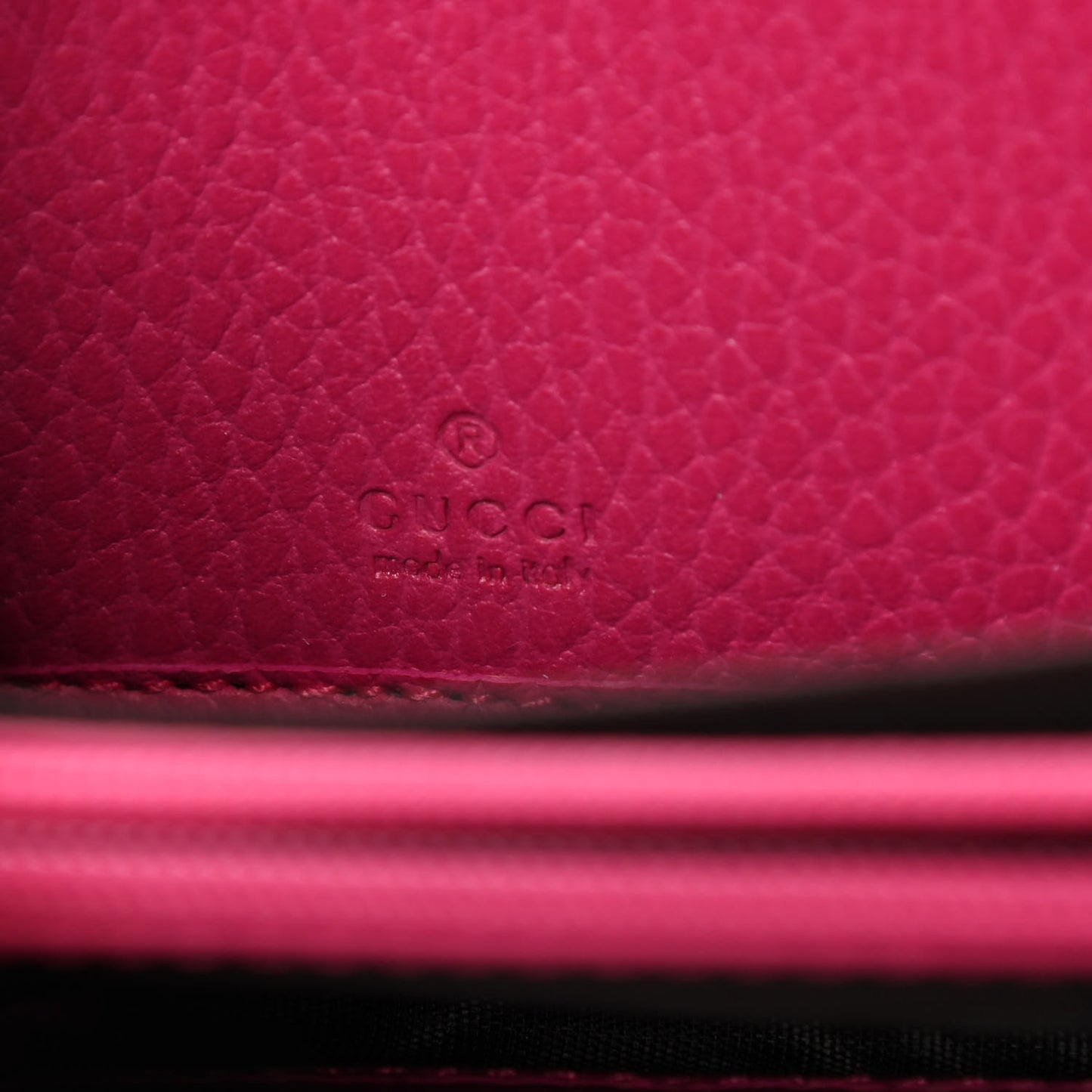 Dollar Calfskin GG Marmont Zip Around Wallet Box Pink