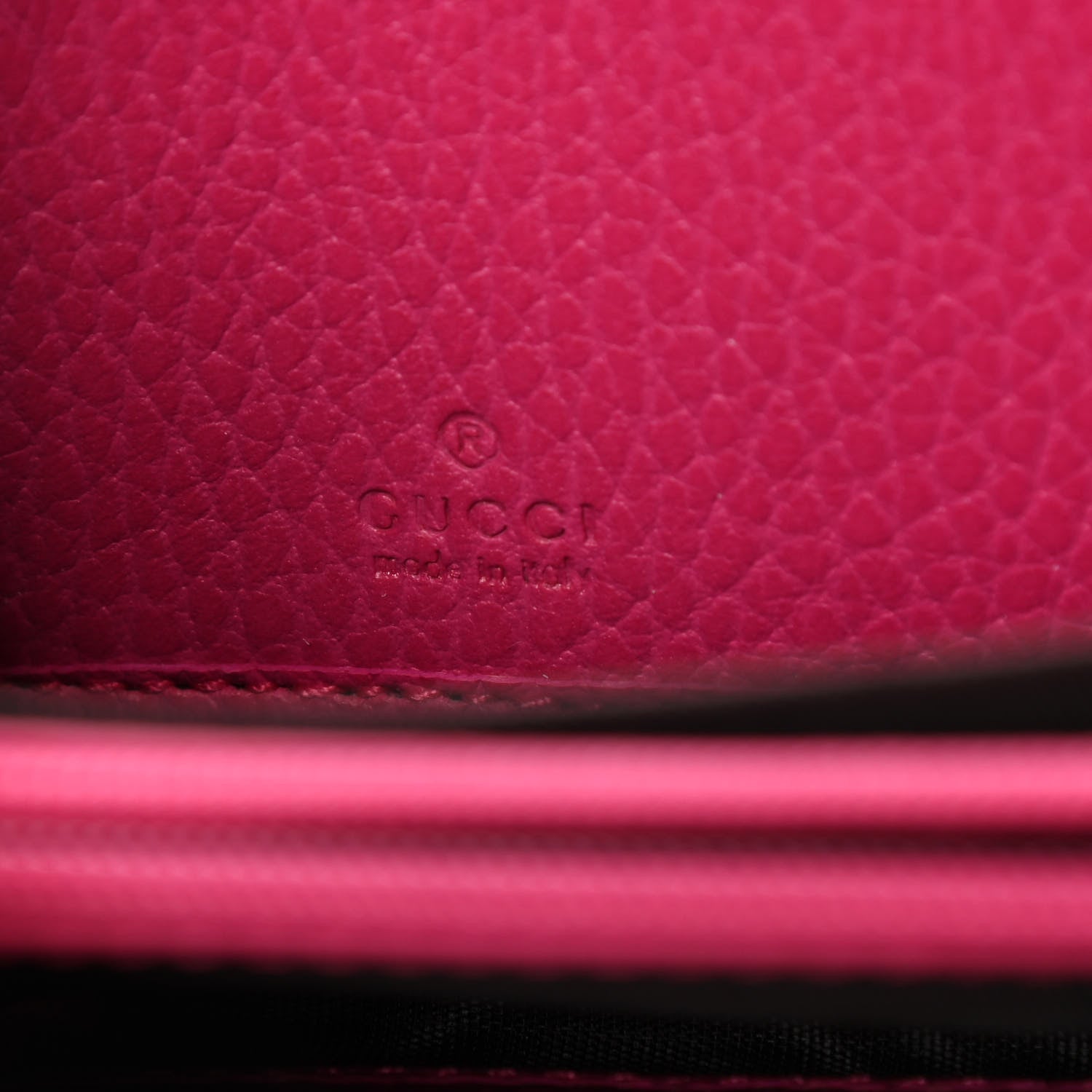 Gucci Dollar Calfskin GG Marmont Zip Around Wallet Box Pink 6 of 7