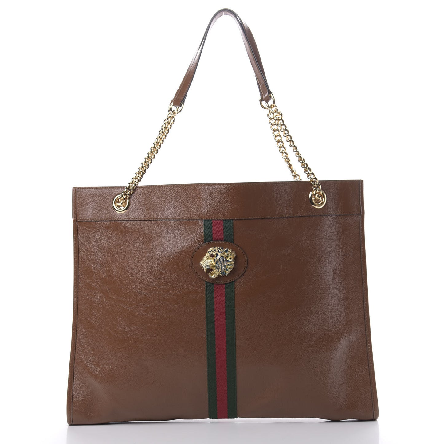 Calfskin Large Rajah Chain Tote Cuir