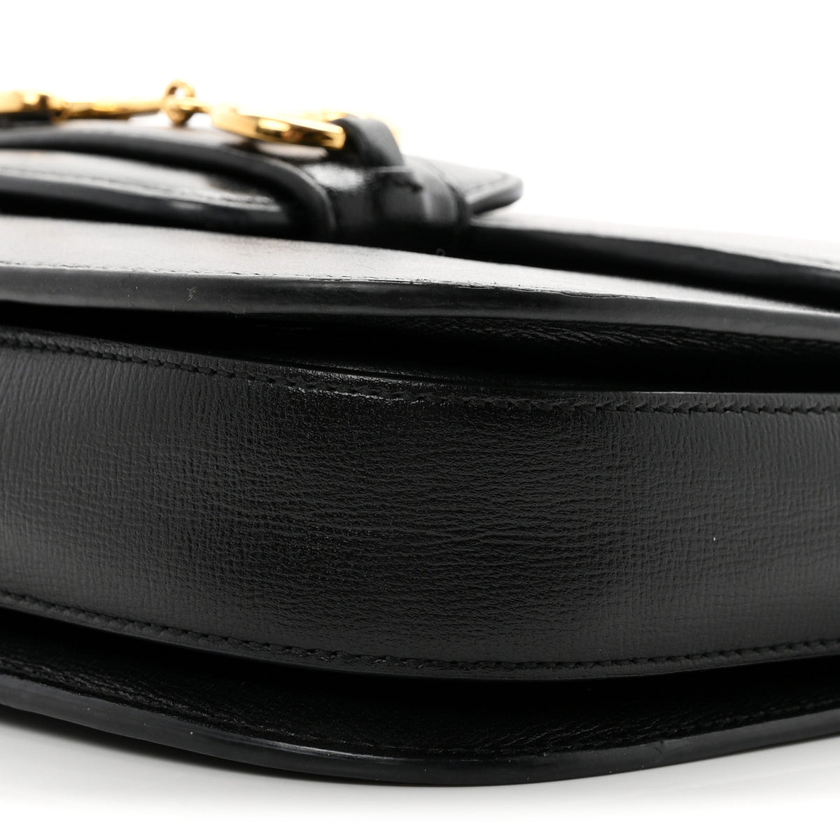 Gucci Azalea Calfskin Horsebit 1955 Shoulder Bag Black 10 of 10