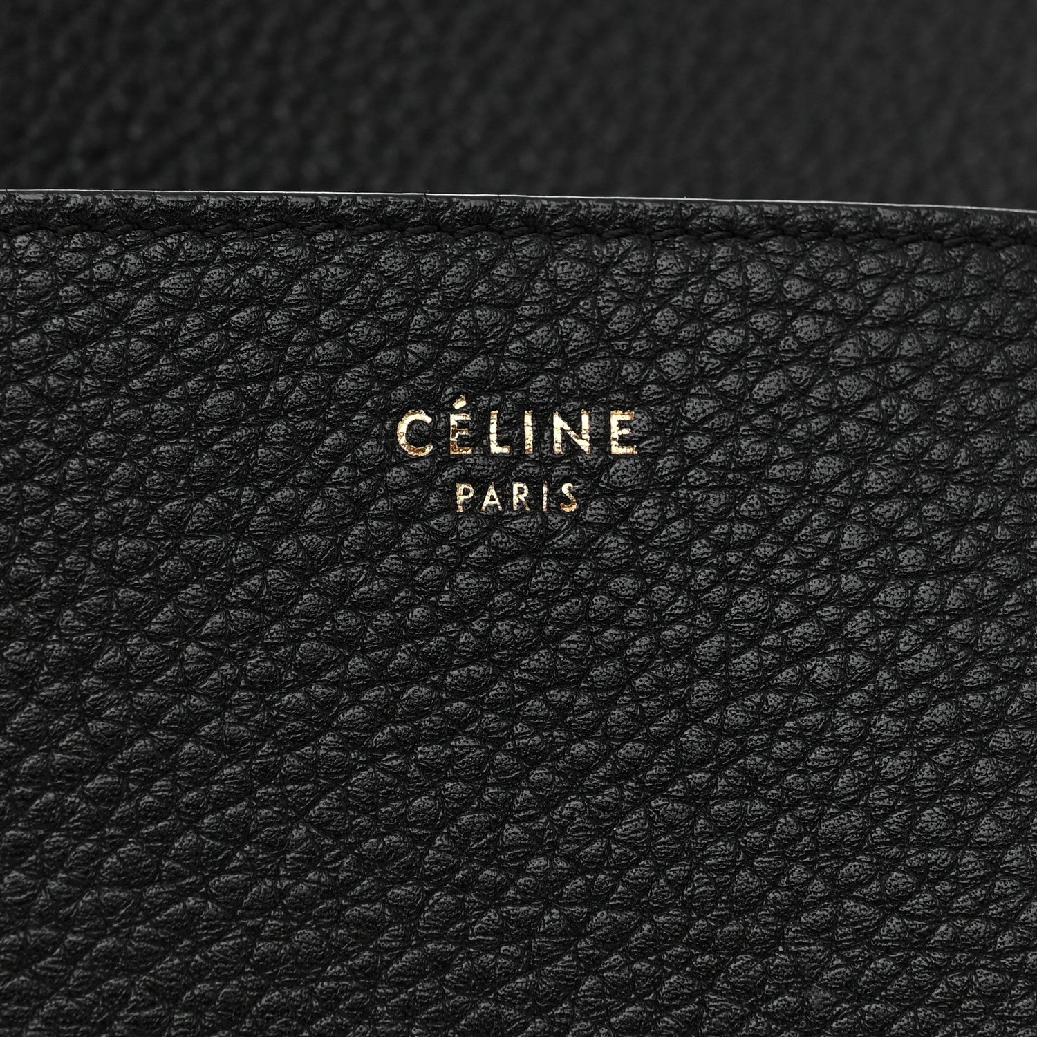 Celine Soft Grained Calfskin Sangle Bucket Bag Black 6 of 13