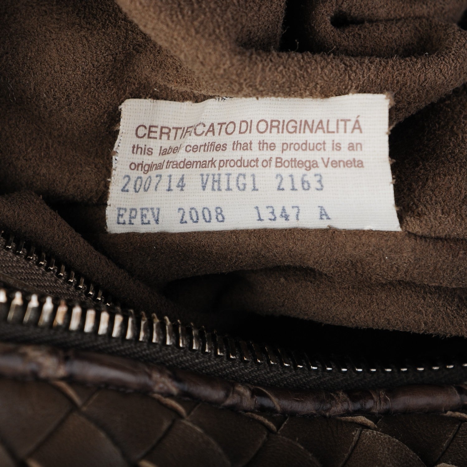 Bottega Veneta Nappa Intrecciato Alligator Large Shoulder Bag Brown 9 of 9