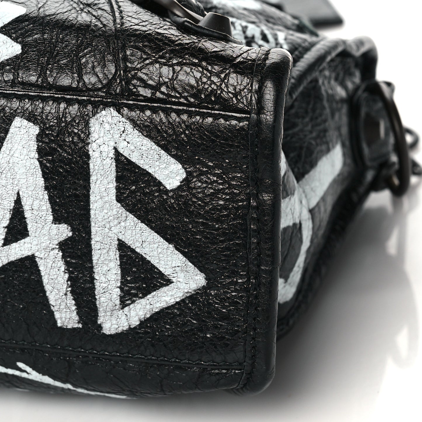 Agneau Classic Hardware Graffiti All Over S City Black