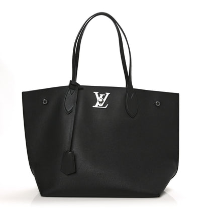 Louis Vuitton Calfskin Lockme Go Tote Black 1 of 6
