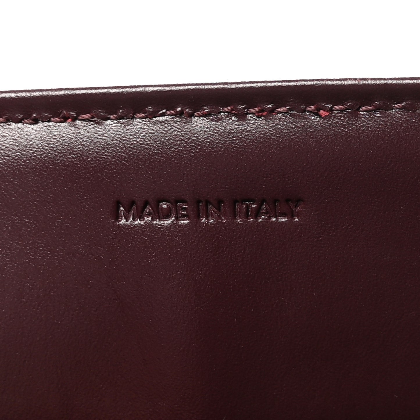 Satinated Calfskin Medium 16 Top Handle Bag Light Burgundy