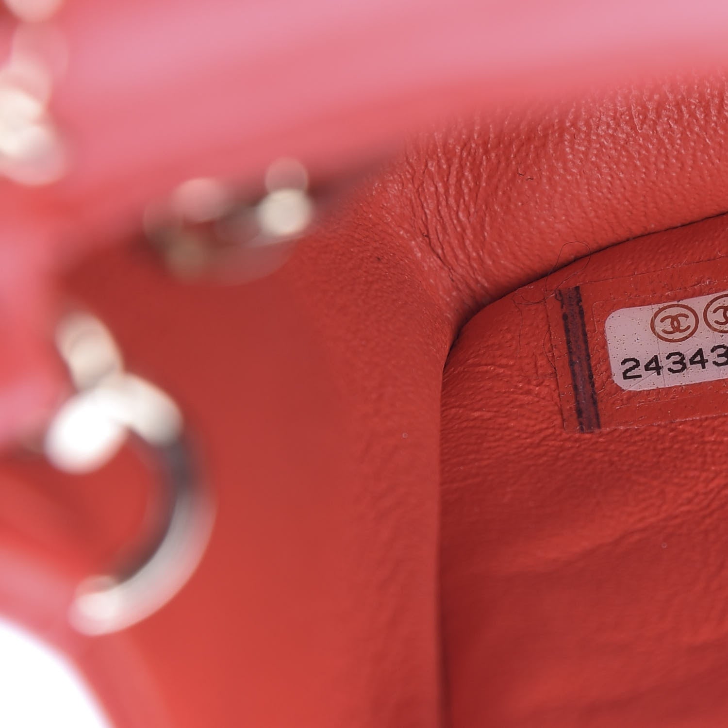 Chanel Lambskin Quilted Mini Rectangular Flap Red 9 of 10