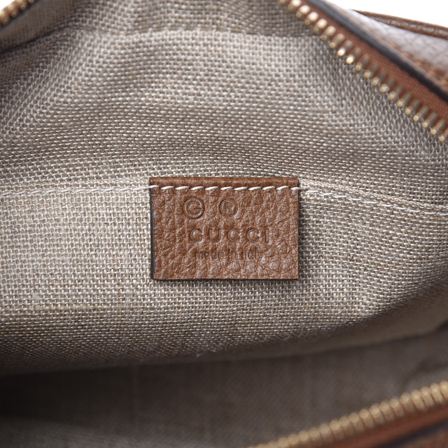 Monogram Mini Bree Messenger Bag Beige Tabacco