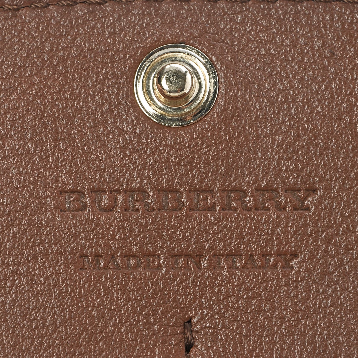 Calfskin Horseferry Check Porter Continental Wallet Tan