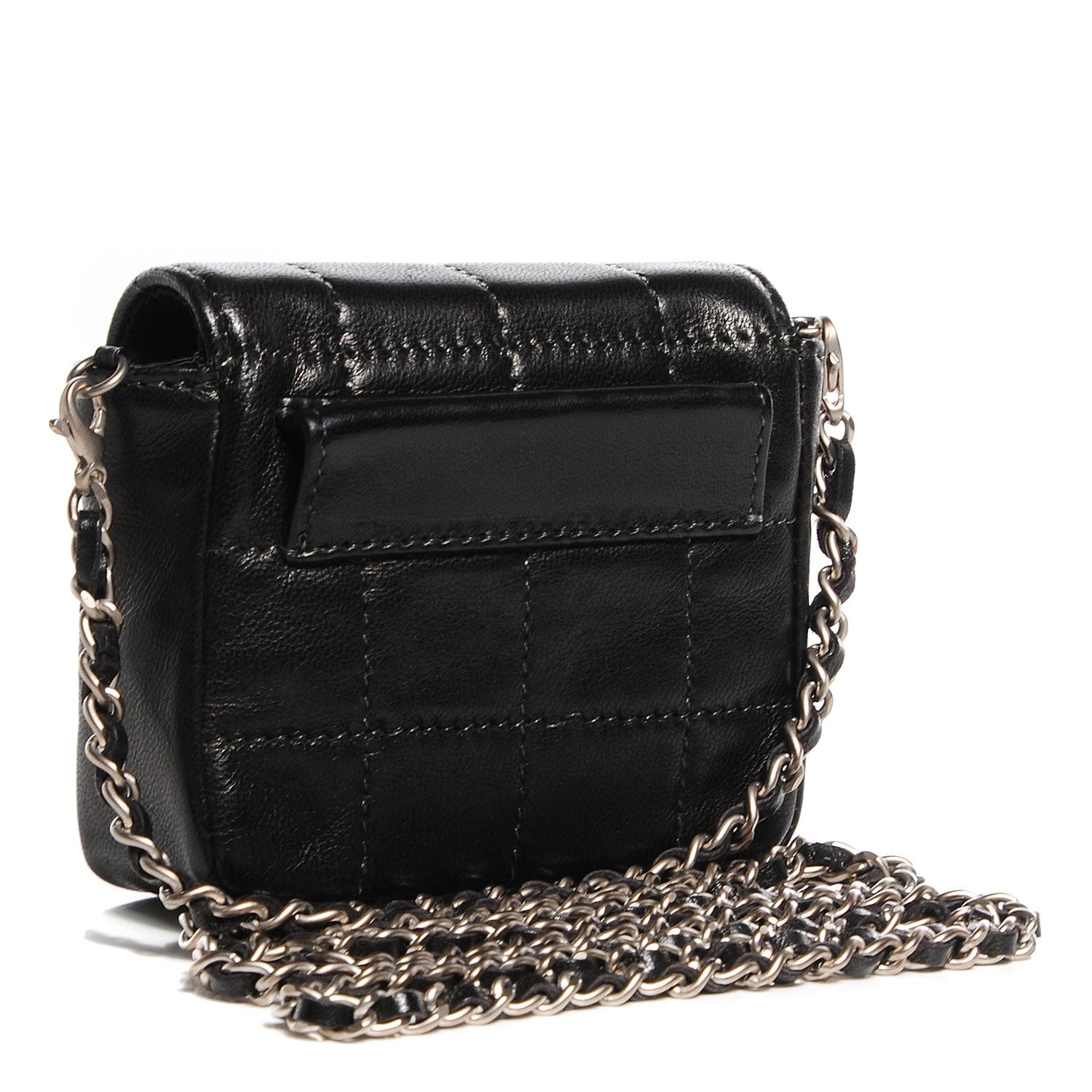 Chanel Lambskin Square Stitched Micro Flap Black 3 of 10
