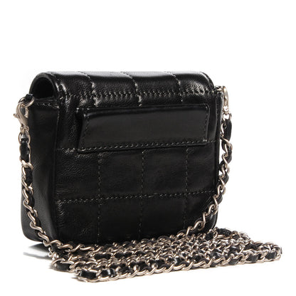 Chanel Lambskin Square Stitched Micro Flap Black 3 of 10