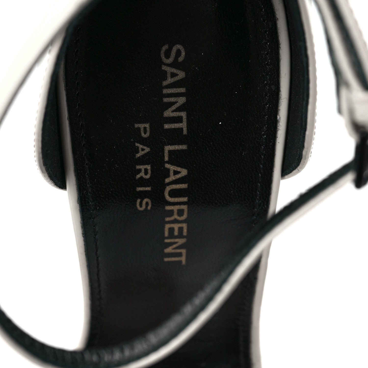 Saint Laurent Patent Calfskin 110 Opyum Sandals 36.5 Neutro 7 of 7