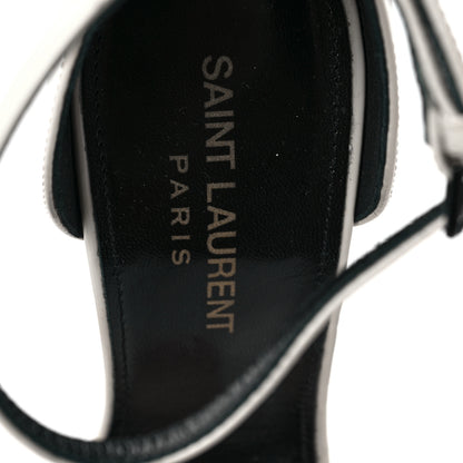 Saint Laurent Patent Calfskin 110 Opyum Sandals 36.5 Neutro 7 of 7