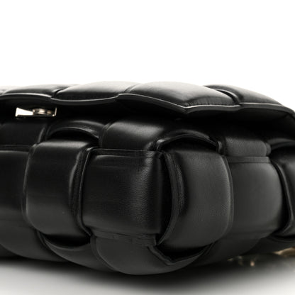 Bottega Veneta Lambskin Maxi Intreccio Padded Chain Cassette Crossbody Bag Black 10 of 12