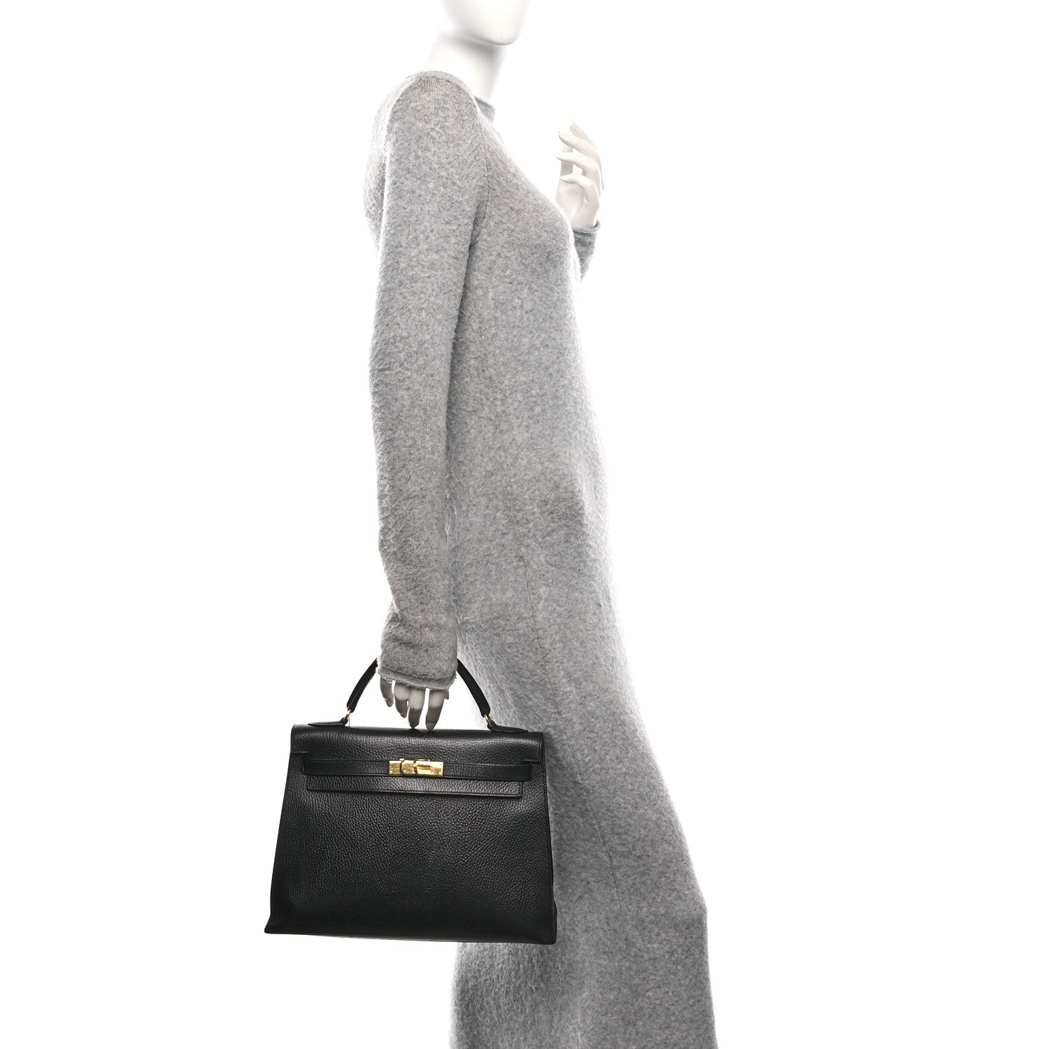 Hermes Ardennes Kelly Sellier 32 Black 2 of 15