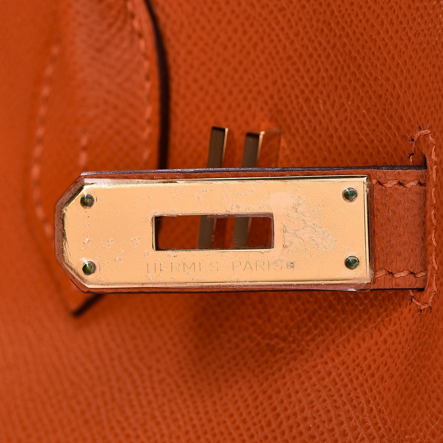 Epsom Birkin 30 Orange