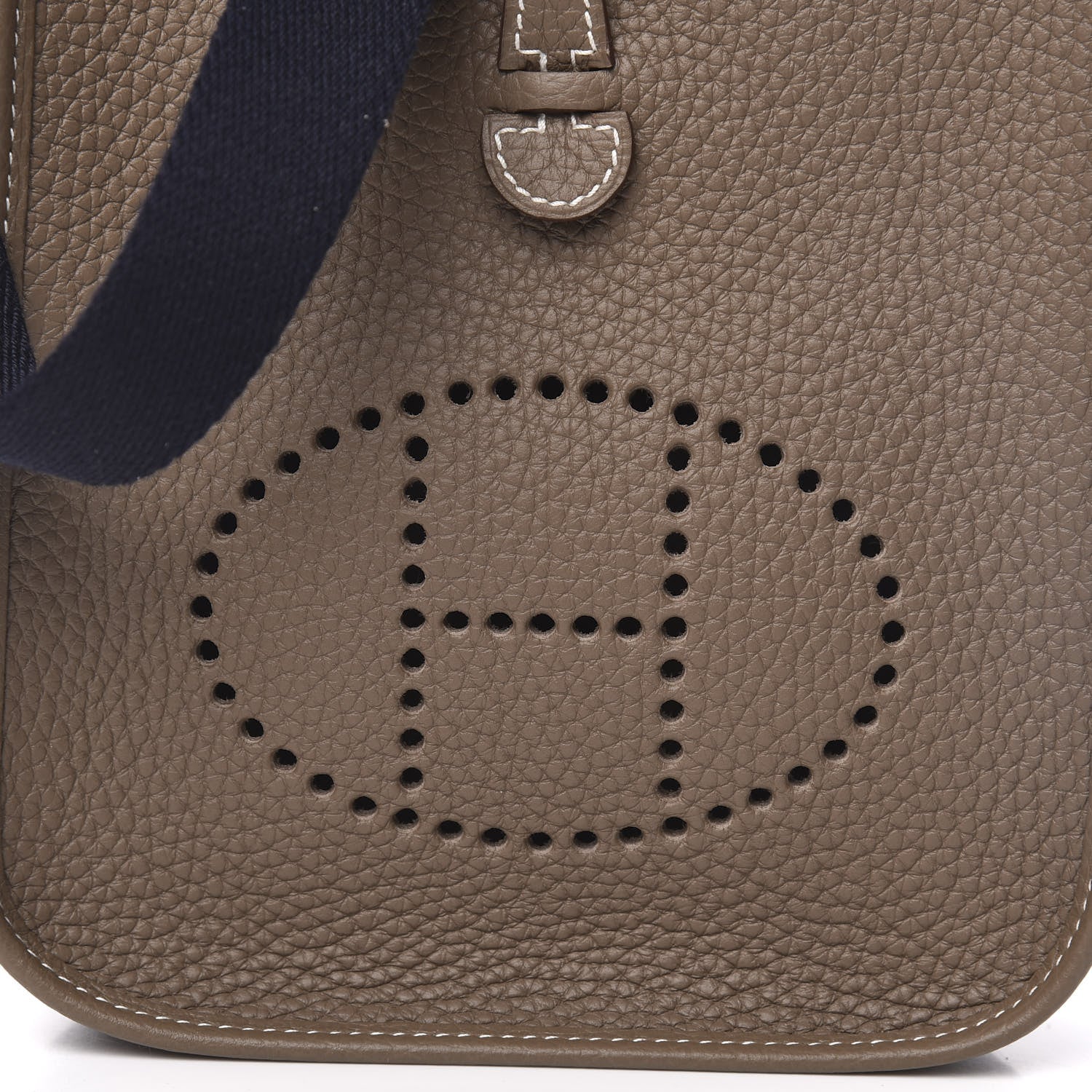 Hermes Taurillon Clemence Amazone Evelyne TPM Etoupe Bleu Indigo 10 of 11