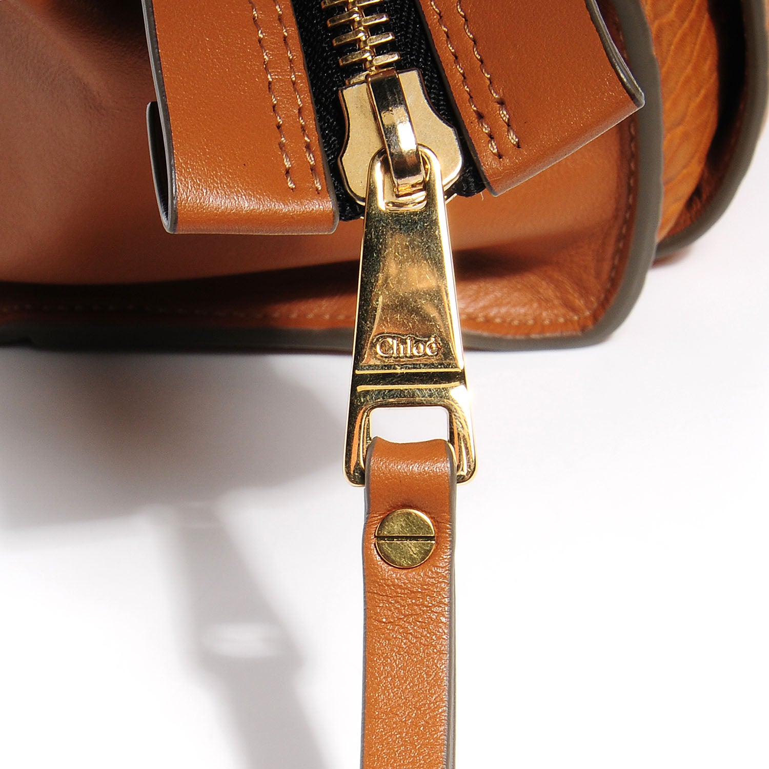 Chloe Pebbled Calfskin Dree Shoulder Bag Brown 8 of 8