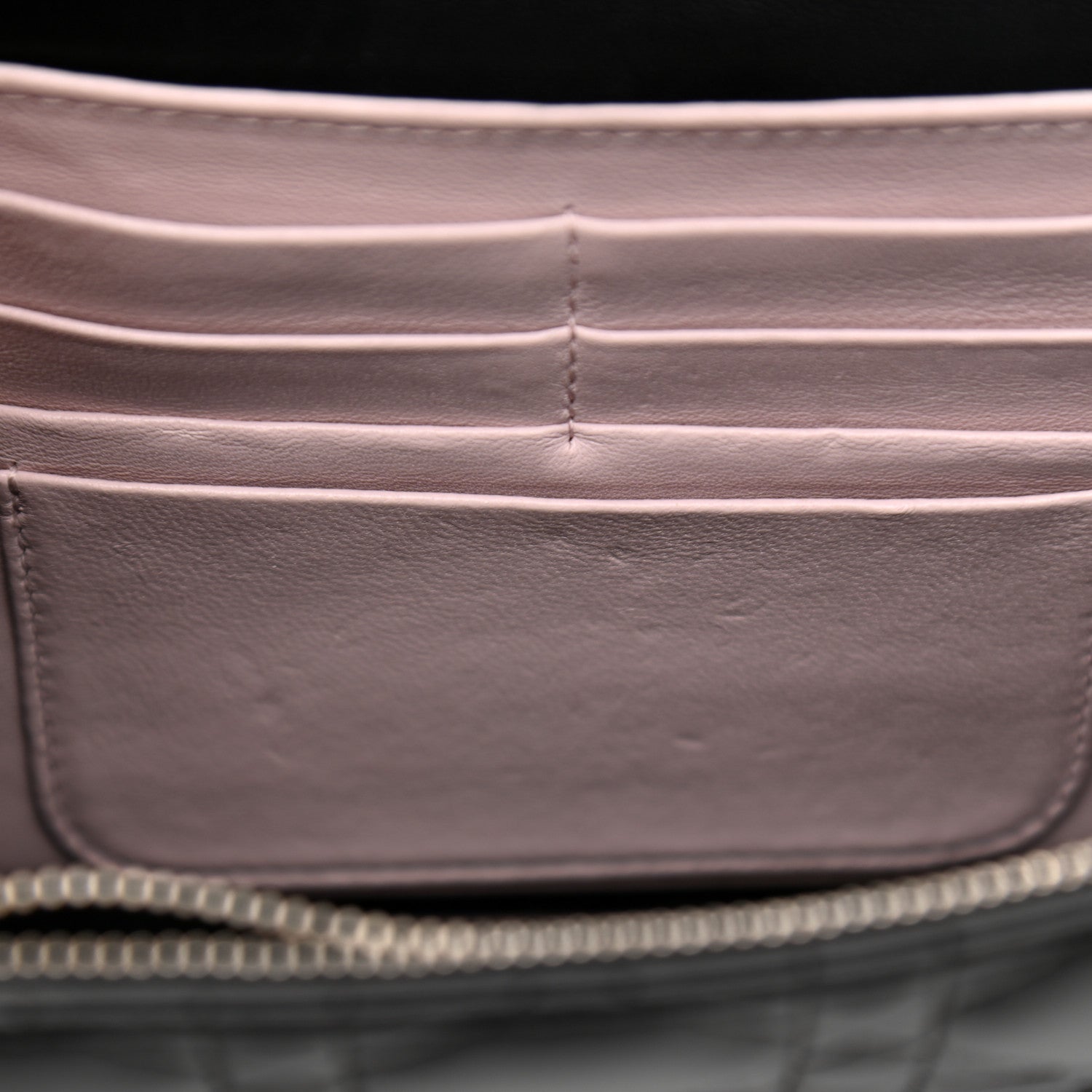 Christian Dior Lambskin Cannage Miss Dior Promenade Pouch Black 8 of 13