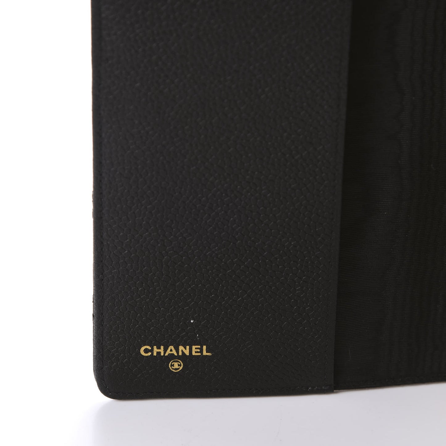 Caviar Stitched Agenda Cover Black