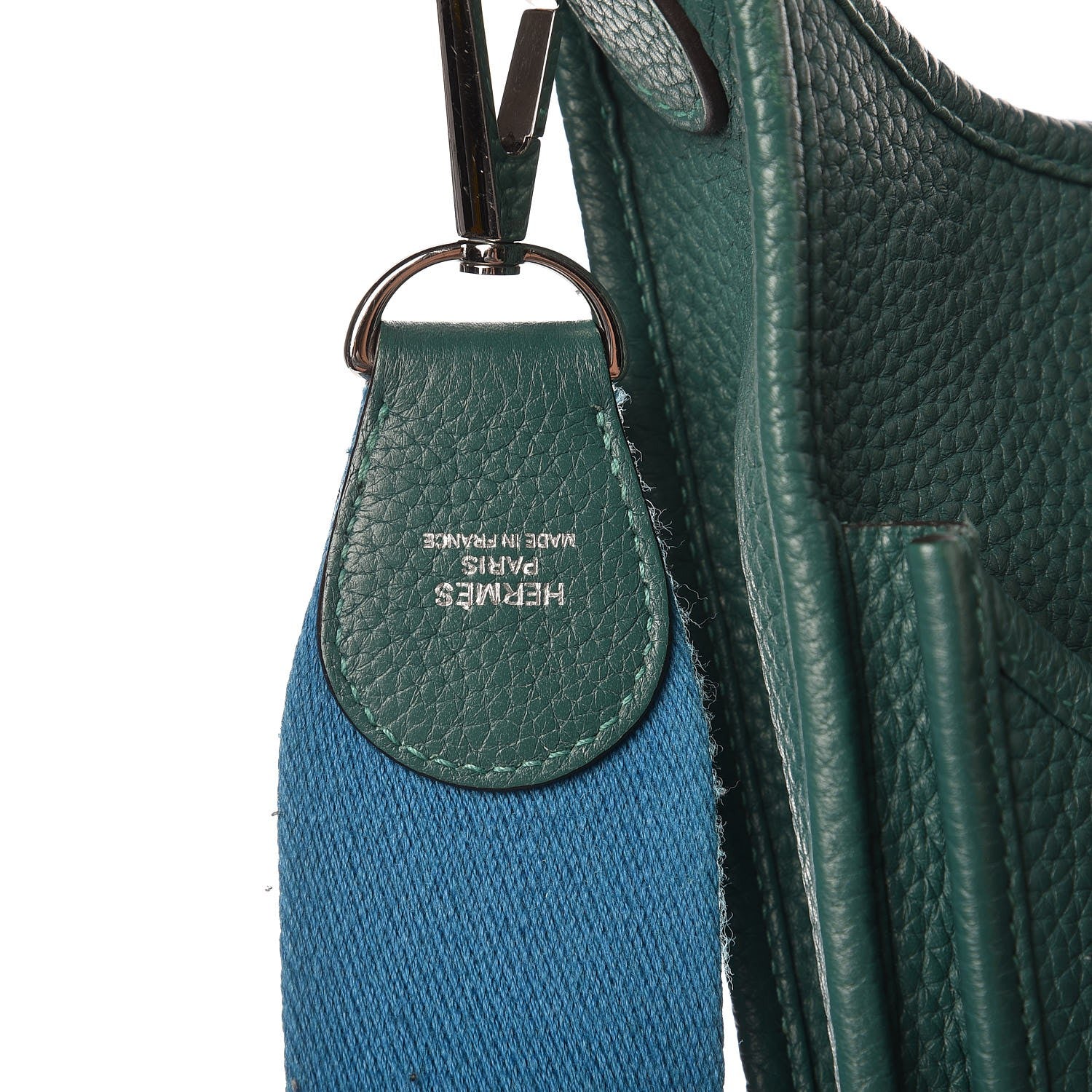 Hermes Taurillon Clemence Evelyne III GM Malachite Bleu Izmir 8 of 11